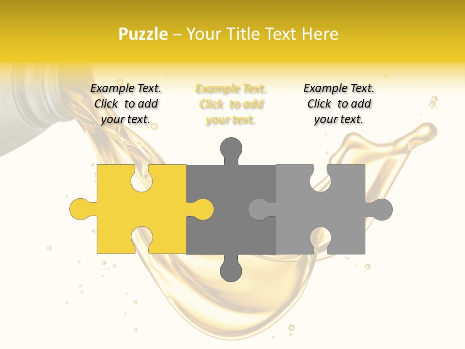 Lubricant Plastic Flowing PowerPoint Template