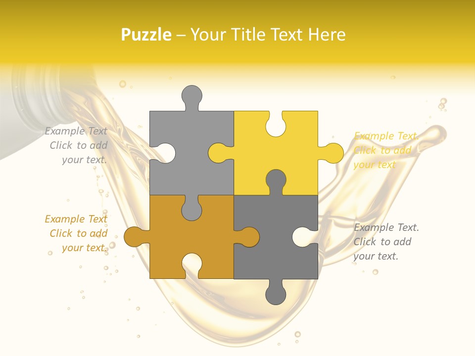 Lubricant Plastic Flowing PowerPoint Template
