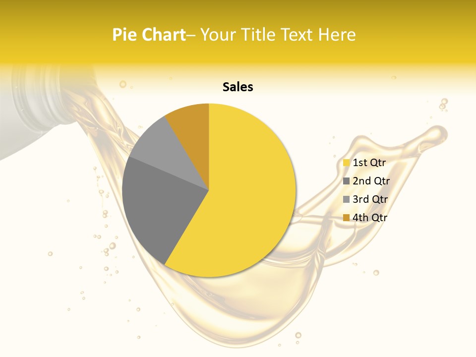 Lubricant Plastic Flowing PowerPoint Template