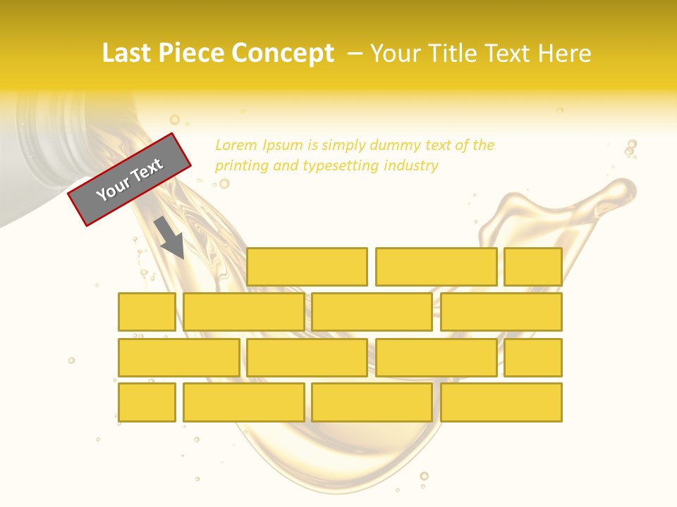 Lubricant Plastic Flowing PowerPoint Template