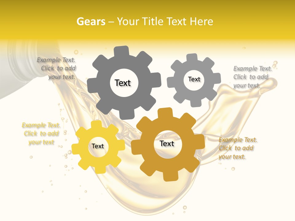 Lubricant Plastic Flowing PowerPoint Template
