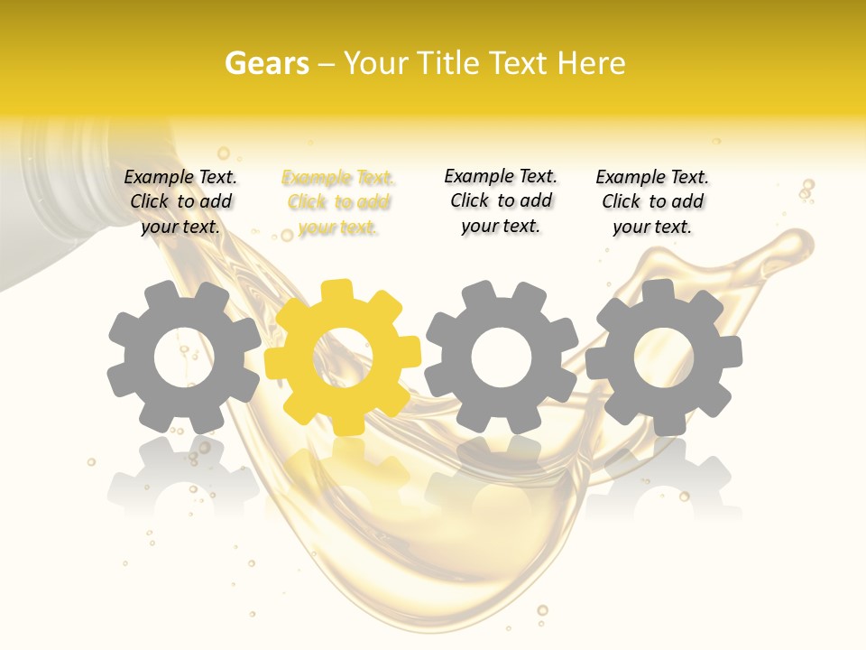 Lubricant Plastic Flowing PowerPoint Template