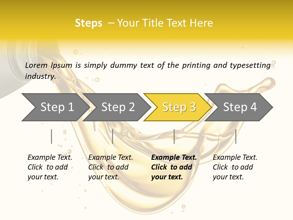 Lubricant Plastic Flowing PowerPoint Template