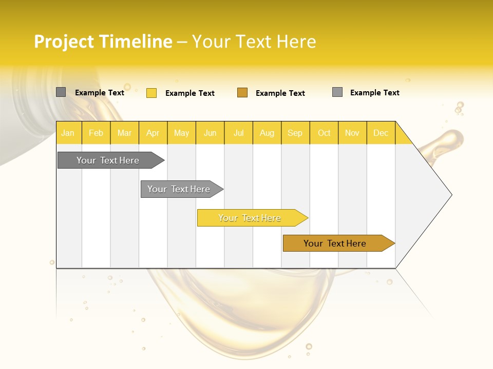 Lubricant Plastic Flowing PowerPoint Template