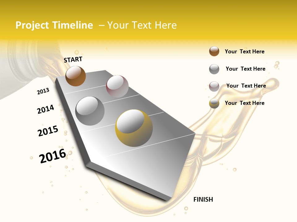 Lubricant Plastic Flowing PowerPoint Template