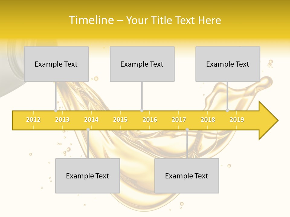 Lubricant Plastic Flowing PowerPoint Template
