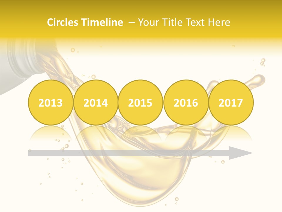 Lubricant Plastic Flowing PowerPoint Template