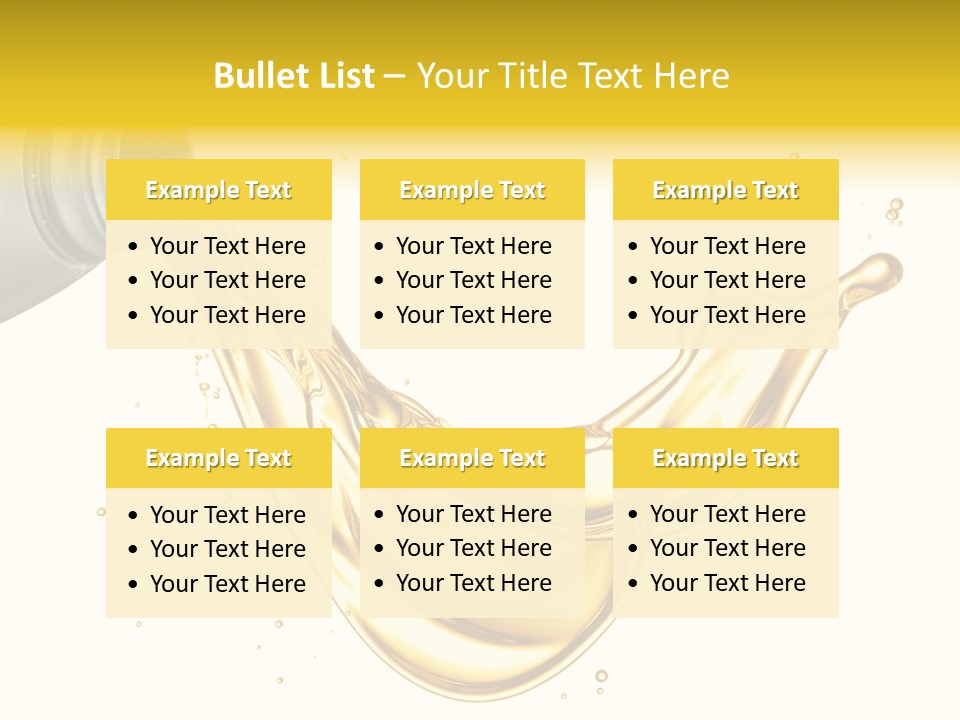 Lubricant Plastic Flowing PowerPoint Template