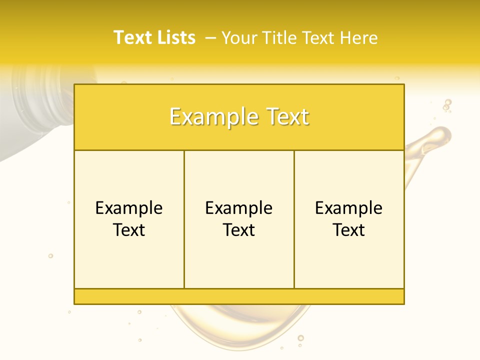 Lubricant Plastic Flowing PowerPoint Template