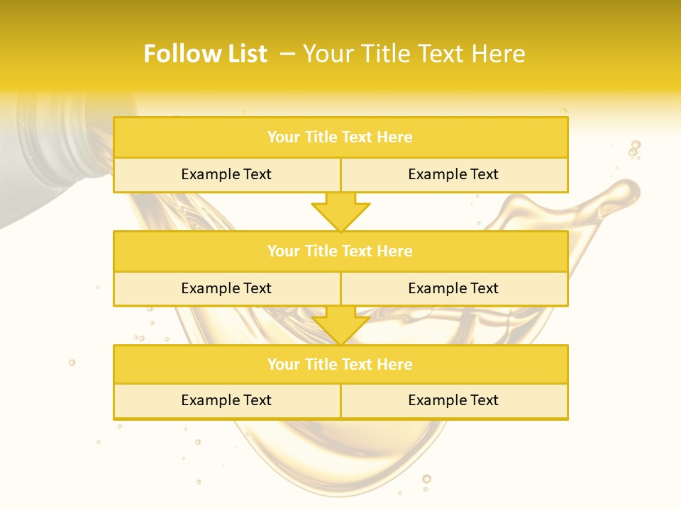 Lubricant Plastic Flowing PowerPoint Template