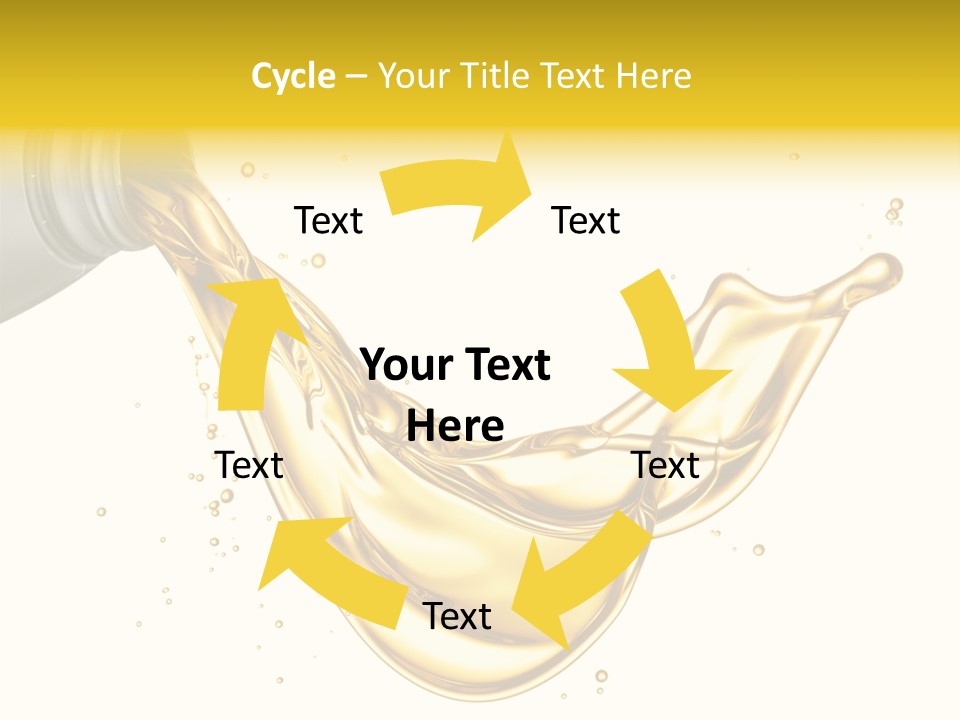 Lubricant Plastic Flowing PowerPoint Template