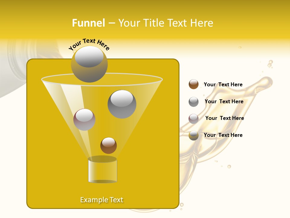 Lubricant Plastic Flowing PowerPoint Template