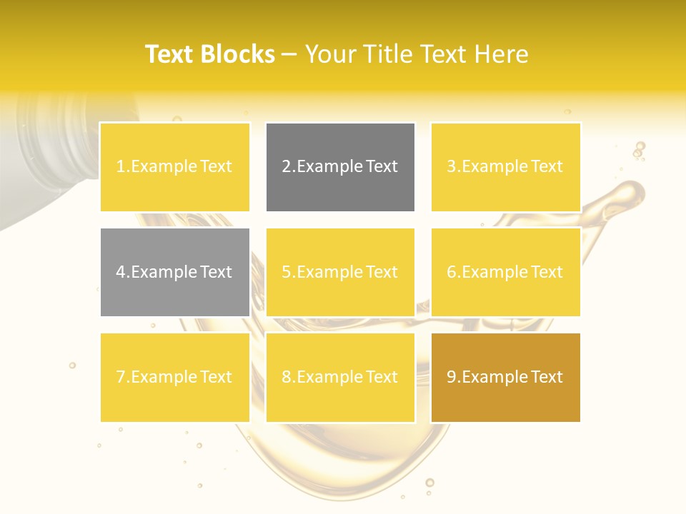 Lubricant Plastic Flowing PowerPoint Template