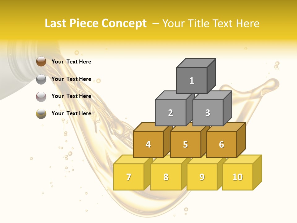 Lubricant Plastic Flowing PowerPoint Template