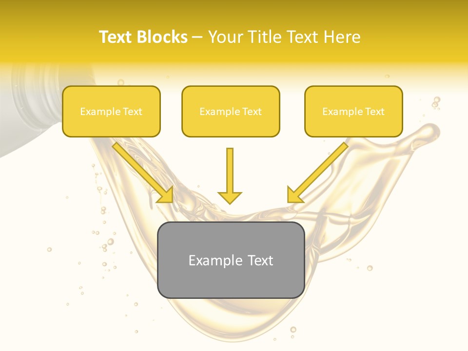 Lubricant Plastic Flowing PowerPoint Template