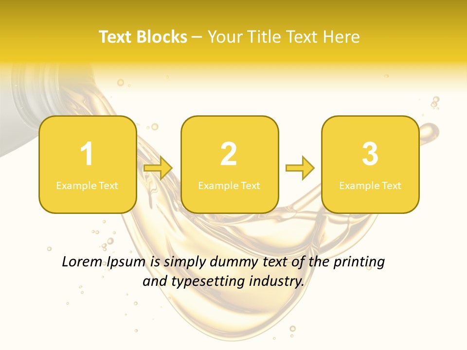 Lubricant Plastic Flowing PowerPoint Template
