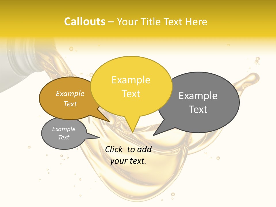 Lubricant Plastic Flowing PowerPoint Template