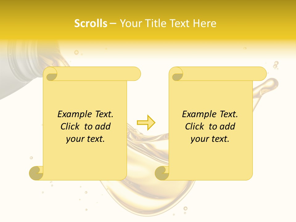 Lubricant Plastic Flowing PowerPoint Template
