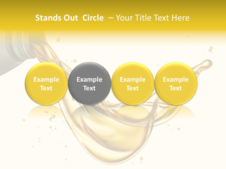 Lubricant Plastic Flowing PowerPoint Template