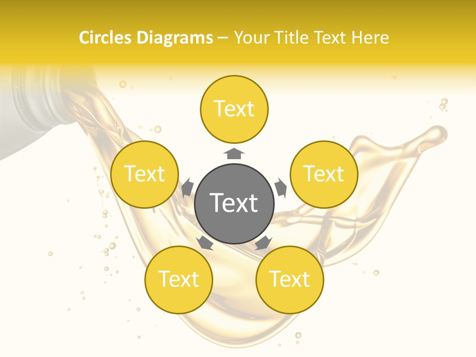 Lubricant Plastic Flowing PowerPoint Template