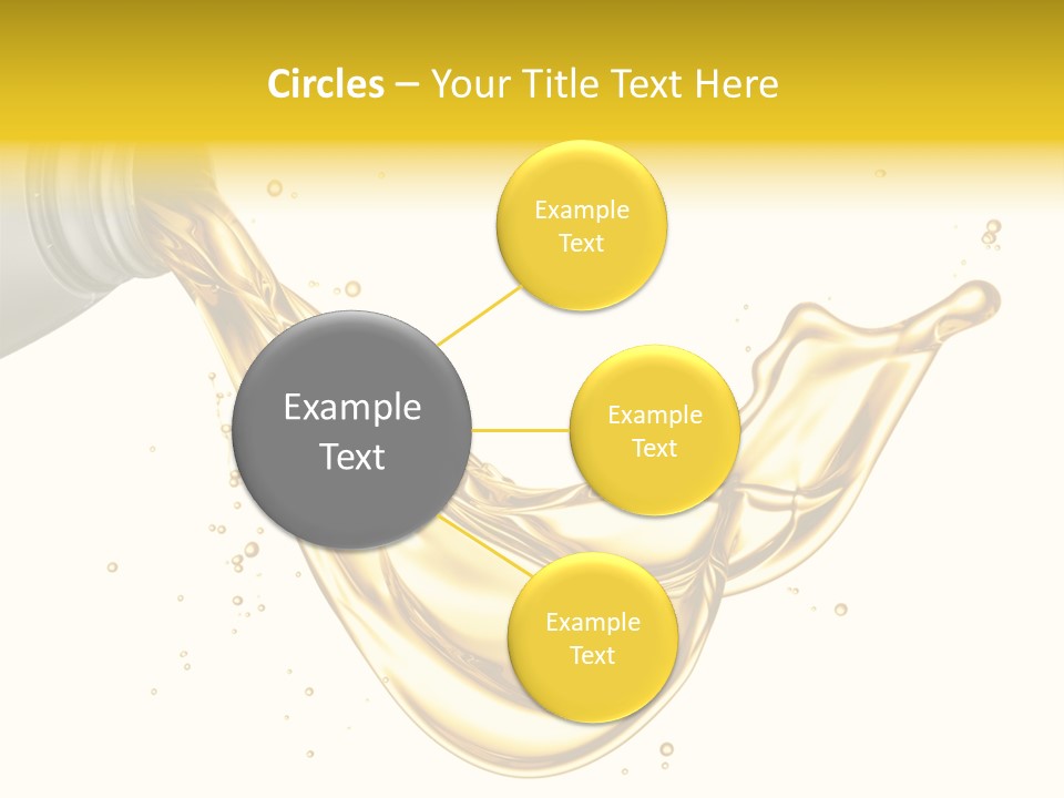 Lubricant Plastic Flowing PowerPoint Template
