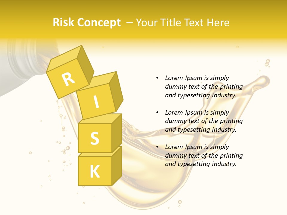Lubricant Plastic Flowing PowerPoint Template