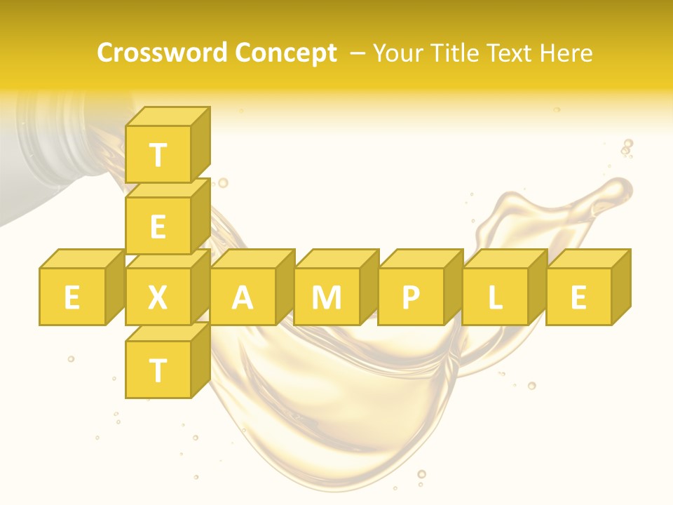 Lubricant Plastic Flowing PowerPoint Template