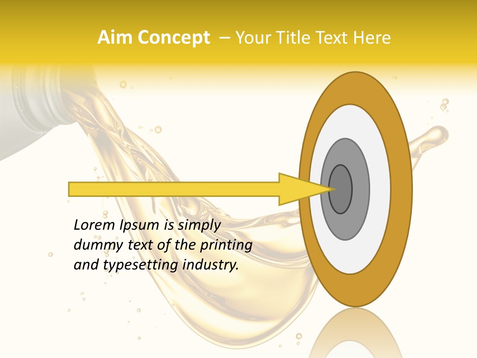Lubricant Plastic Flowing PowerPoint Template