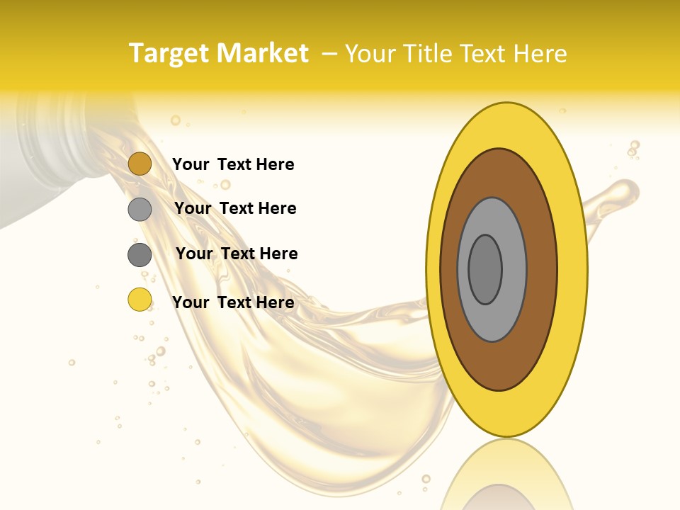 Lubricant Plastic Flowing PowerPoint Template