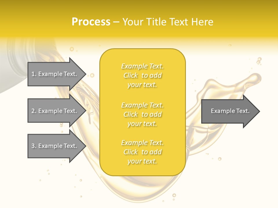 Lubricant Plastic Flowing PowerPoint Template