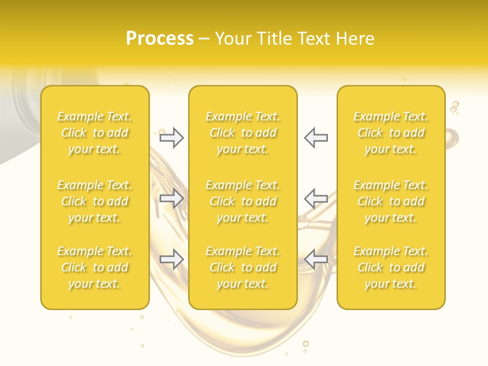 Lubricant Plastic Flowing PowerPoint Template