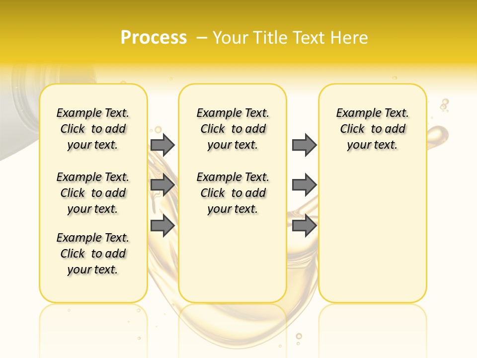 Lubricant Plastic Flowing PowerPoint Template