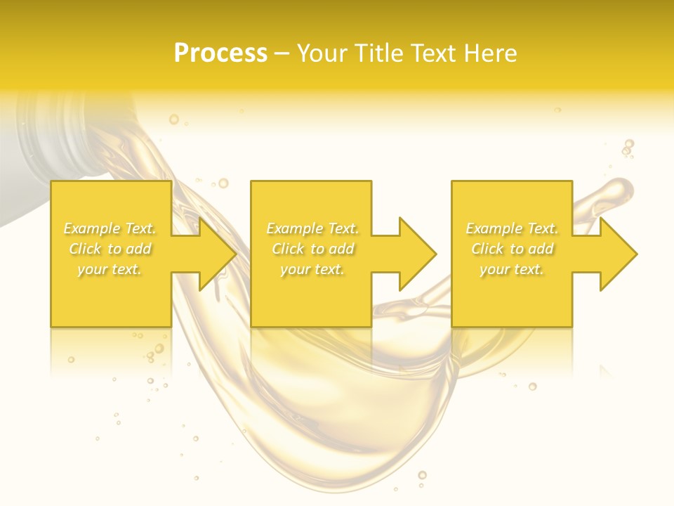 Lubricant Plastic Flowing PowerPoint Template