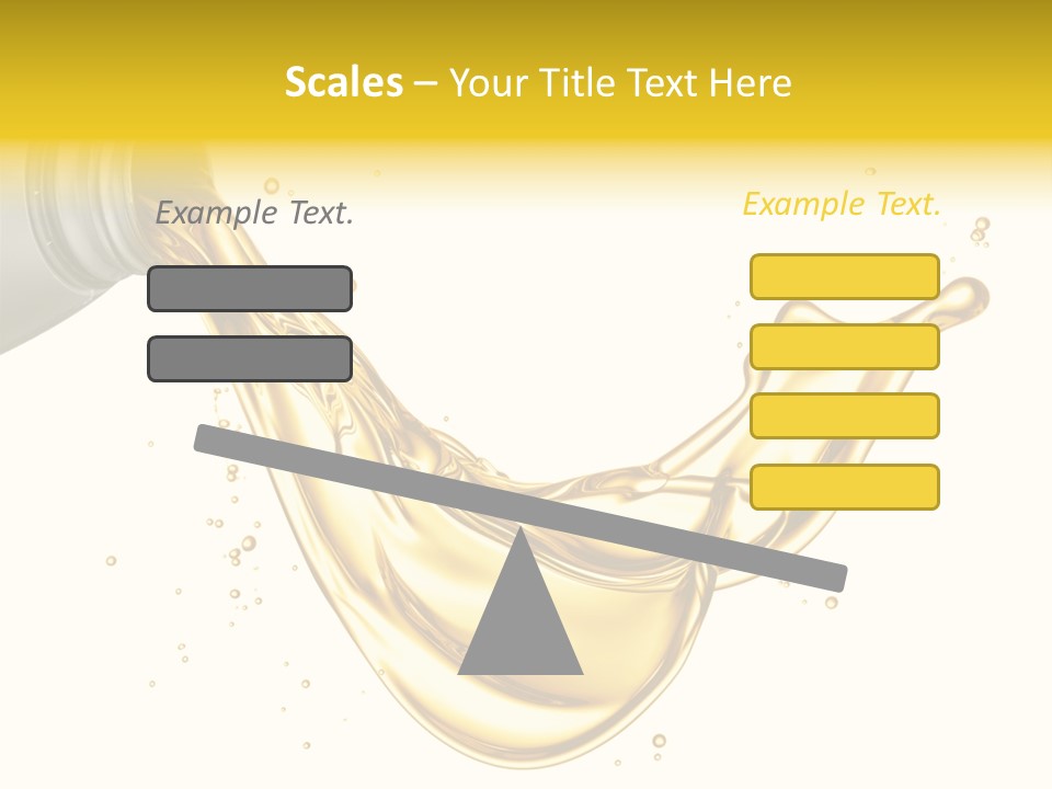 Lubricant Plastic Flowing PowerPoint Template