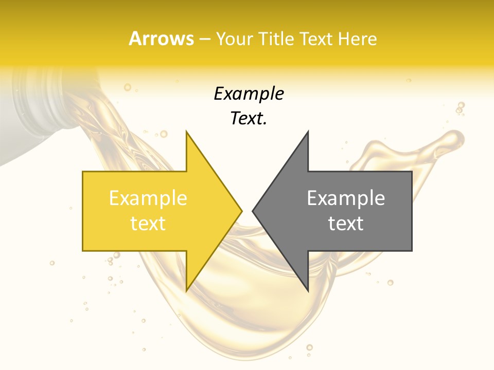 Lubricant Plastic Flowing PowerPoint Template