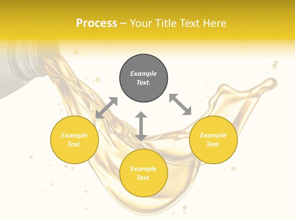 Lubricant Plastic Flowing PowerPoint Template