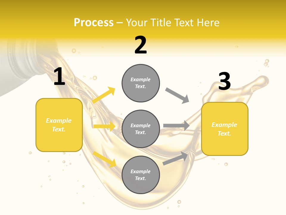 Lubricant Plastic Flowing PowerPoint Template