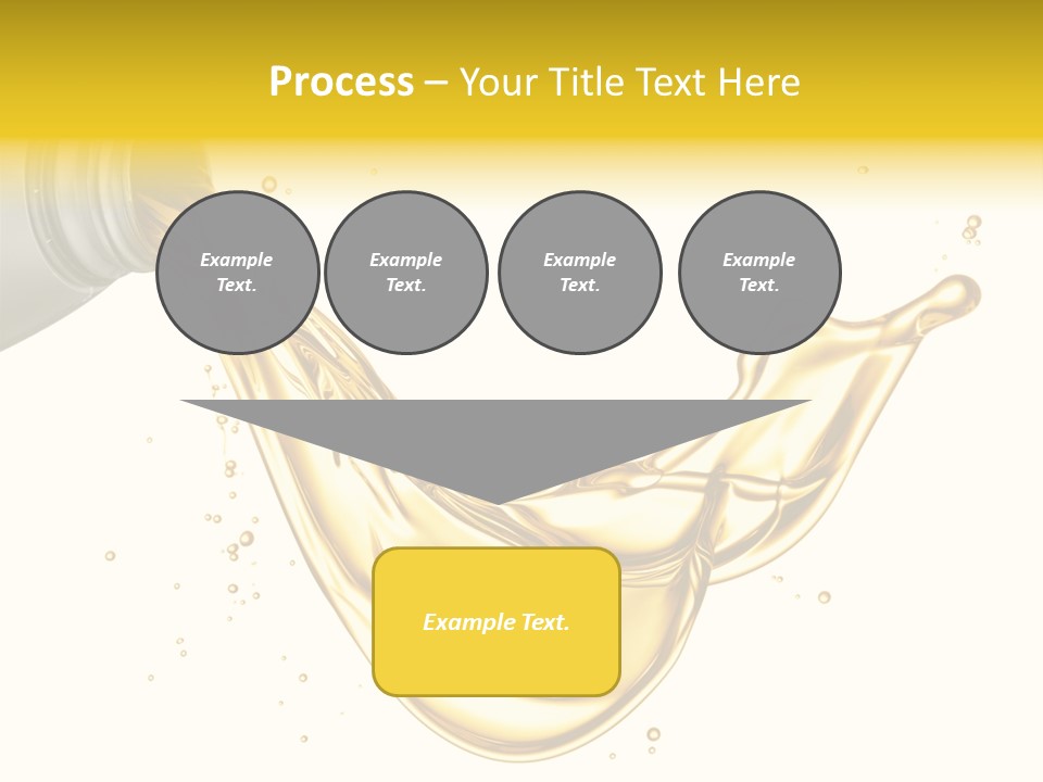 Lubricant Plastic Flowing PowerPoint Template