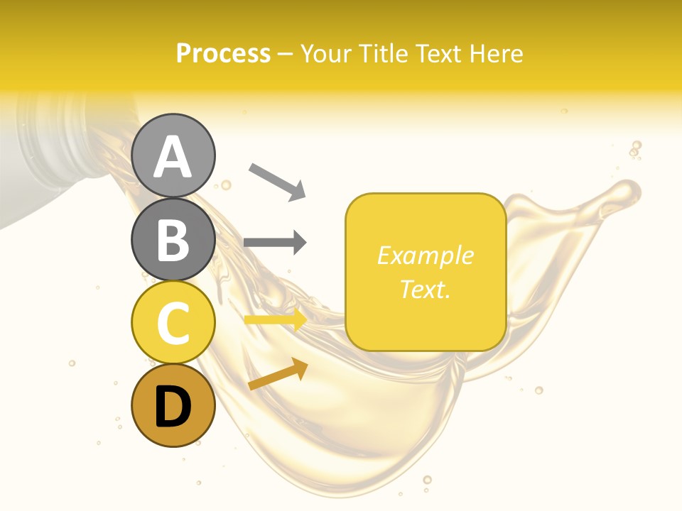 Lubricant Plastic Flowing PowerPoint Template