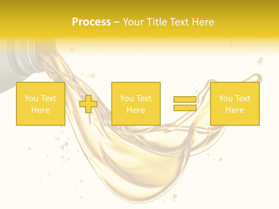 Lubricant Plastic Flowing PowerPoint Template