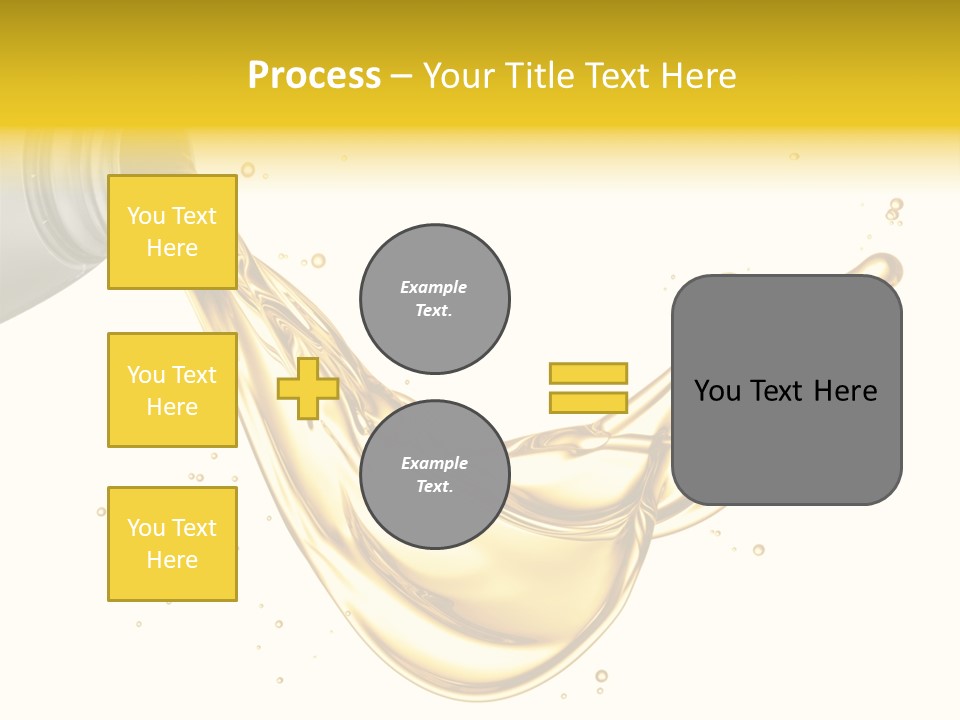 Lubricant Plastic Flowing PowerPoint Template