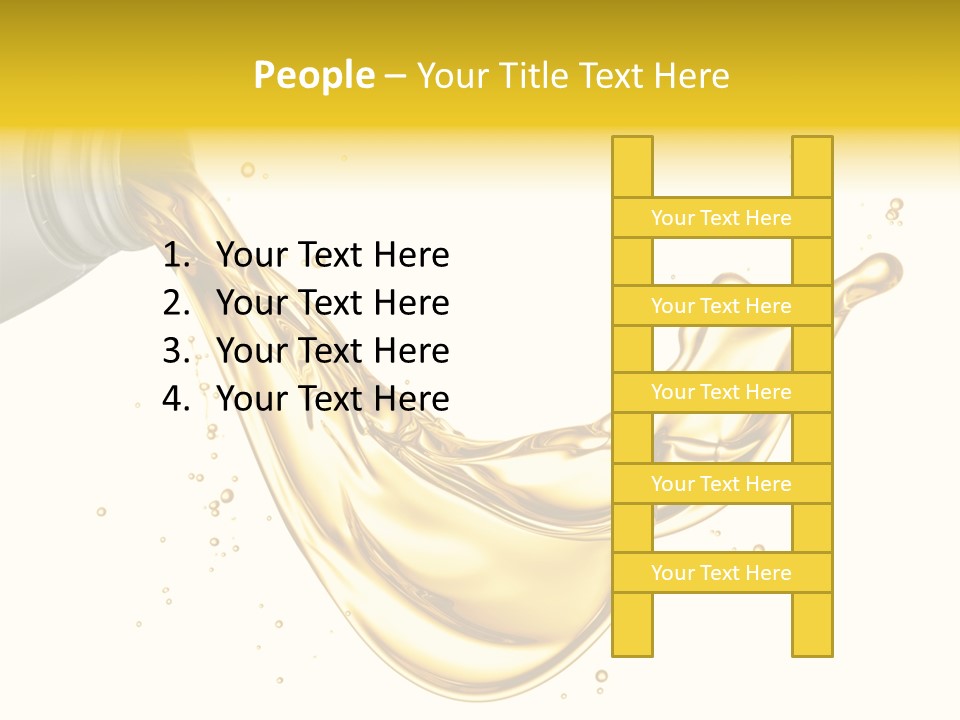 Lubricant Plastic Flowing PowerPoint Template
