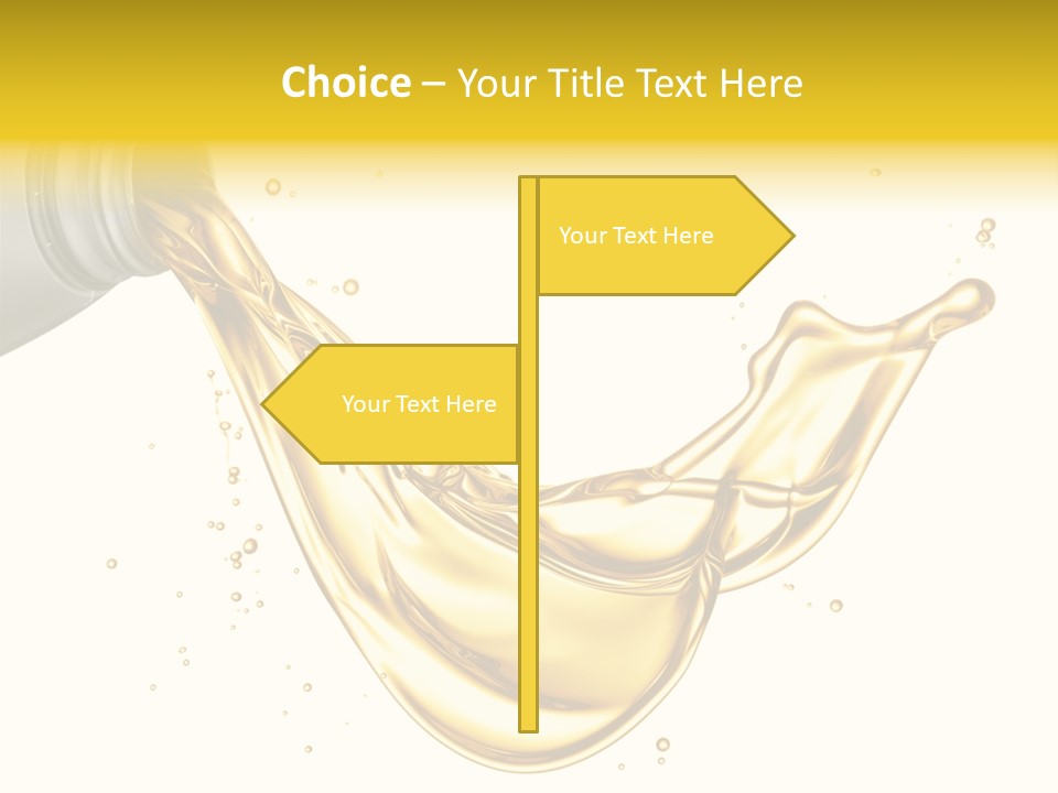 Lubricant Plastic Flowing PowerPoint Template