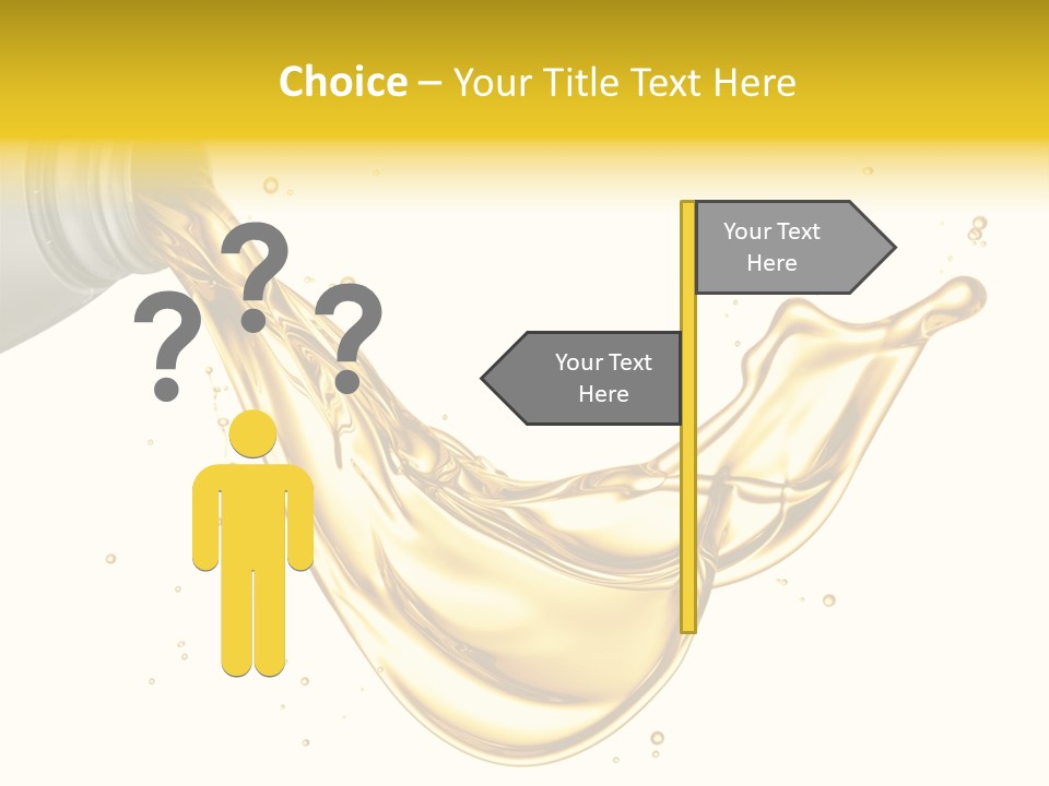 Lubricant Plastic Flowing PowerPoint Template