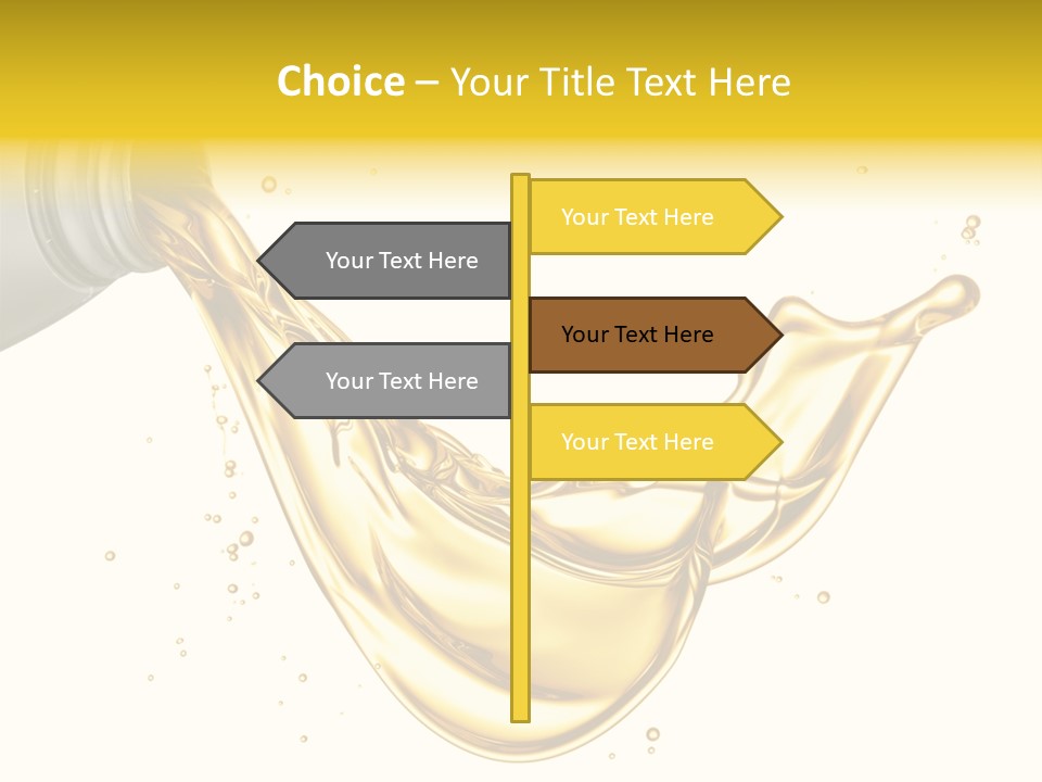 Lubricant Plastic Flowing PowerPoint Template