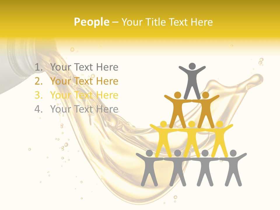 Lubricant Plastic Flowing PowerPoint Template