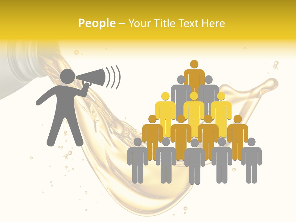 Lubricant Plastic Flowing PowerPoint Template