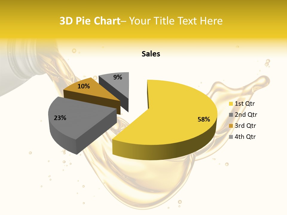 Lubricant Plastic Flowing PowerPoint Template