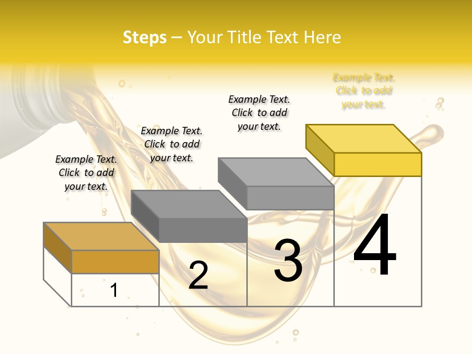 Lubricant Plastic Flowing PowerPoint Template