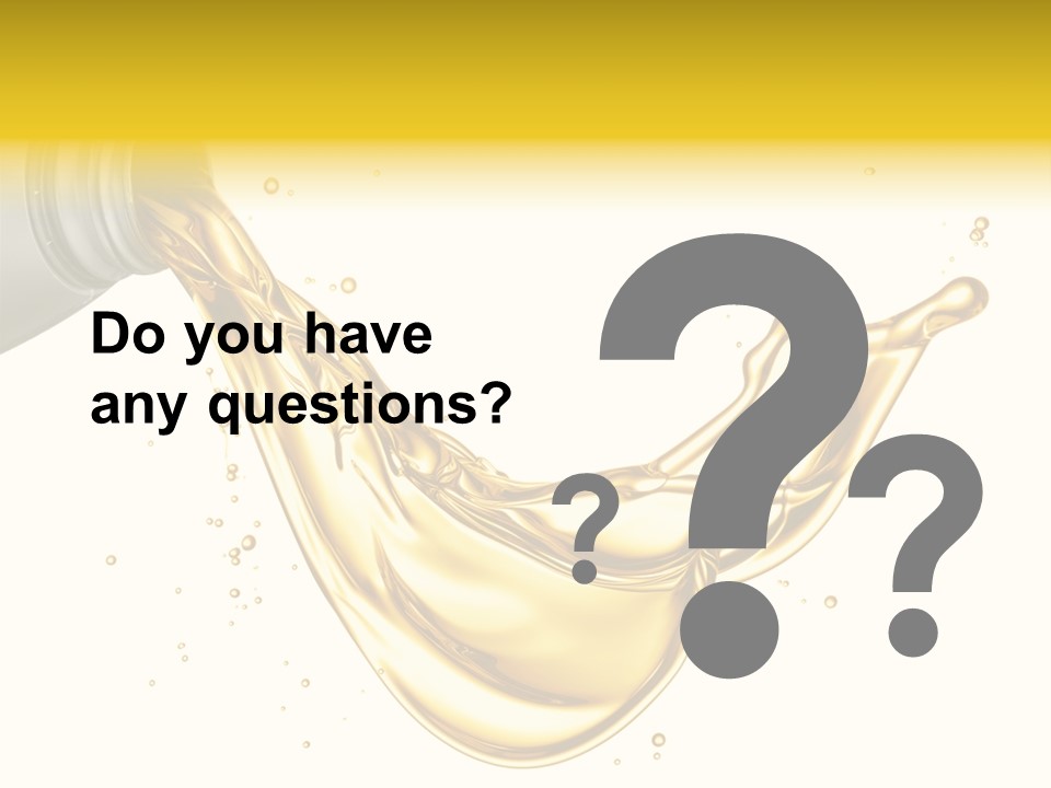 Lubricant Plastic Flowing PowerPoint Template